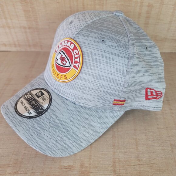 Kansas City Chiefs NFL New Era 39THIRTY Team Flex Cap Hat Size Small Medium - Picture 2 of 9